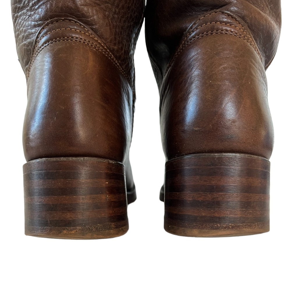 Frye Dark Brown Leather Vintage Campus Boot Size 9 - Picture 7 of 12